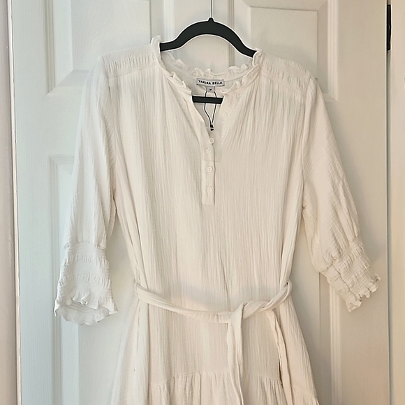 Yakira Bella white toered high low dress - Picture 1 of 5